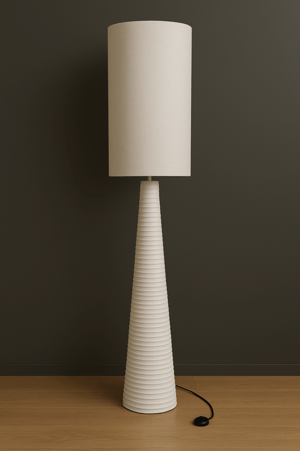 Yüksek Siluet Seramik Yer Lambası – 30x30x177 cm - Image 2