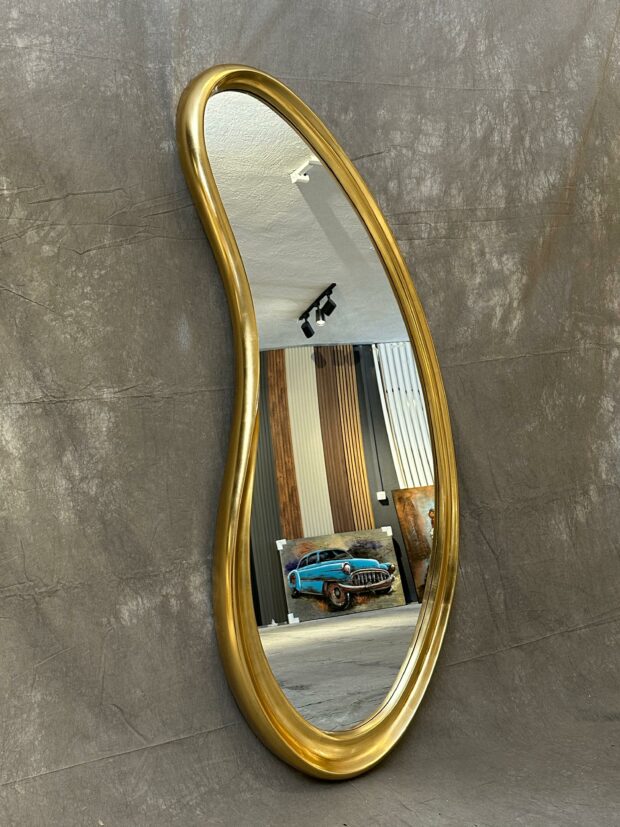 Altın Kavisli Form Tam Boy Ayna – 69x170x8 cm - Image 3