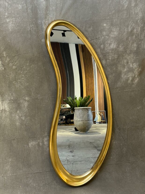 Altın Kavisli Form Tam Boy Ayna – 69x170x8 cm - Image 2