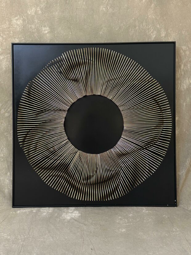Dalga Desenli Lüks Duvar Tablosu – 120x120x13 cm - Image 4