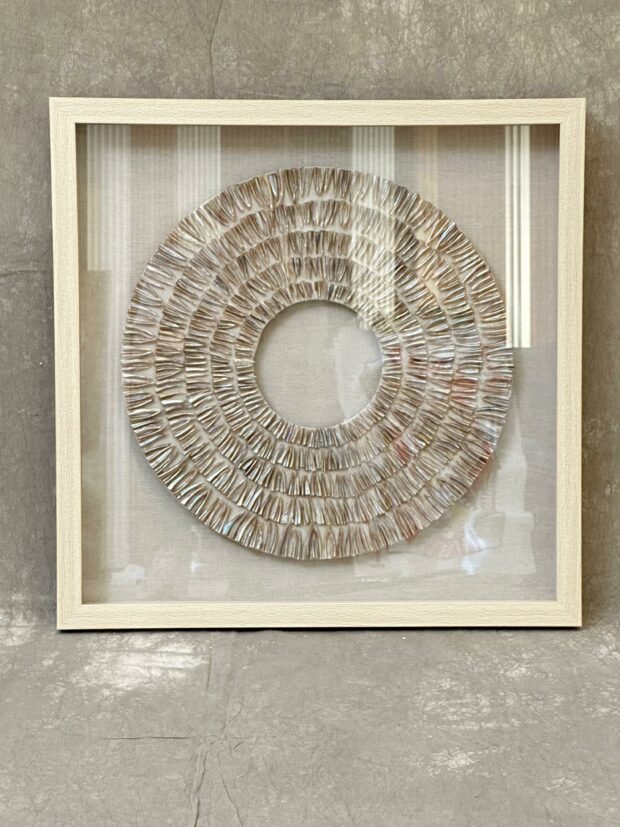 Doğal Hasır Görünümlü Dekoratif Duvar Panosu – 60x60x4 cm - Image 3