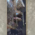 "Işıltılı Portre" El İşçiliği Taşlı Canvas Tablo – 124x64 cm - Image 2
