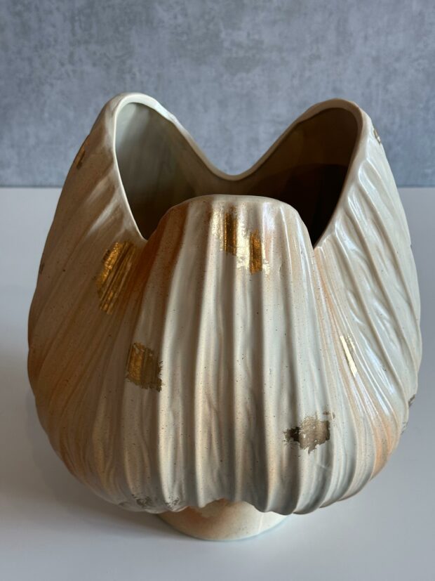 Lale Formlu Modern Seramik Dekoratif Vazo / Saksı – 31x31x16 cm - Image 3