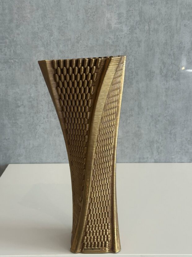 Modern Dokulu Dekoratif Vazo Seti (15x15x36 cm) – 4 Renk Seçeneği - Image 5
