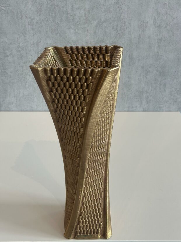 Modern Dokulu Dekoratif Vazo Seti (15x15x36 cm) – 4 Renk Seçeneği - Image 4