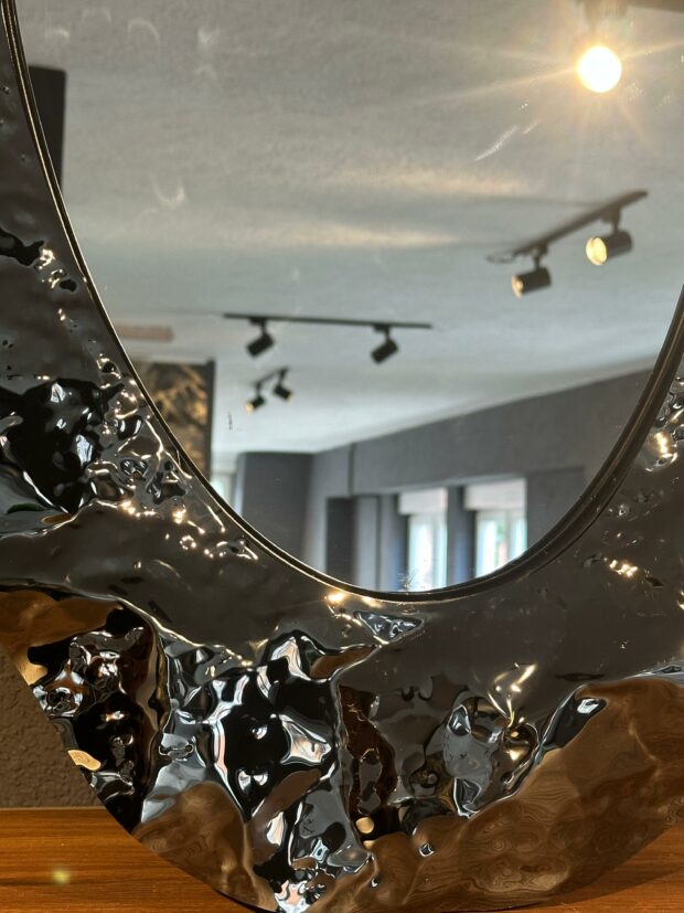 Metal Formlu Dekoratif Ayna – 59x116 cm - Image 2