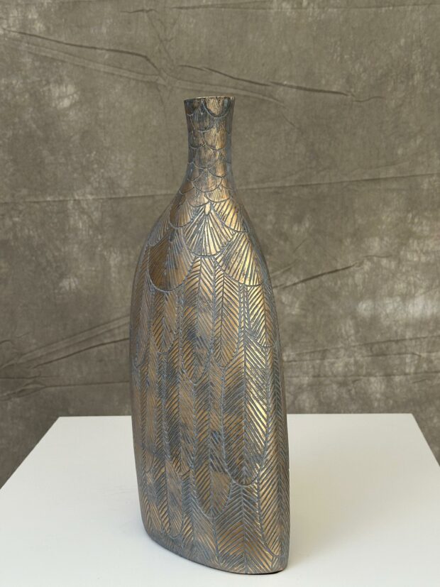 Dekoratif Poliresin Vazo Seti – 83 cm ve 46 cm - Image 3