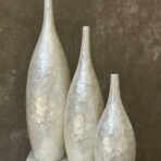 Doğal Doku Efektli Modern Vazo Seti – 20” / 30” / 40” - Image 3