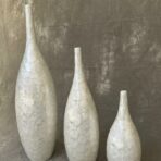Doğal Doku Efektli Modern Vazo Seti – 20” / 30” / 40” - Image 2