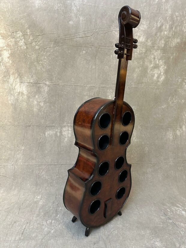 Viyola Formlu Ahşap Şaraplık – 49 x 18 x 137 cm - Image 3