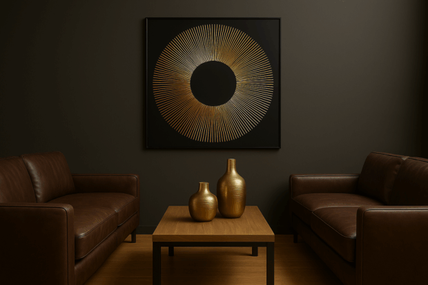 Dalga Desenli Lüks Duvar Tablosu – 120x120x13 cm